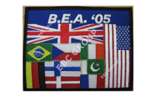 Hand Embroidered All Countries Flag